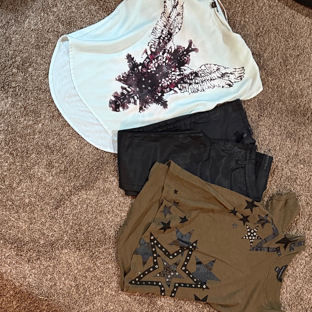 Rock & Republic Olive Green Tank Top